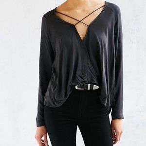 Cross Front Surplice Blouse // Silence + Noise